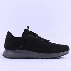 Ecco Men Pull String Goretex Exostride - Black Fabric