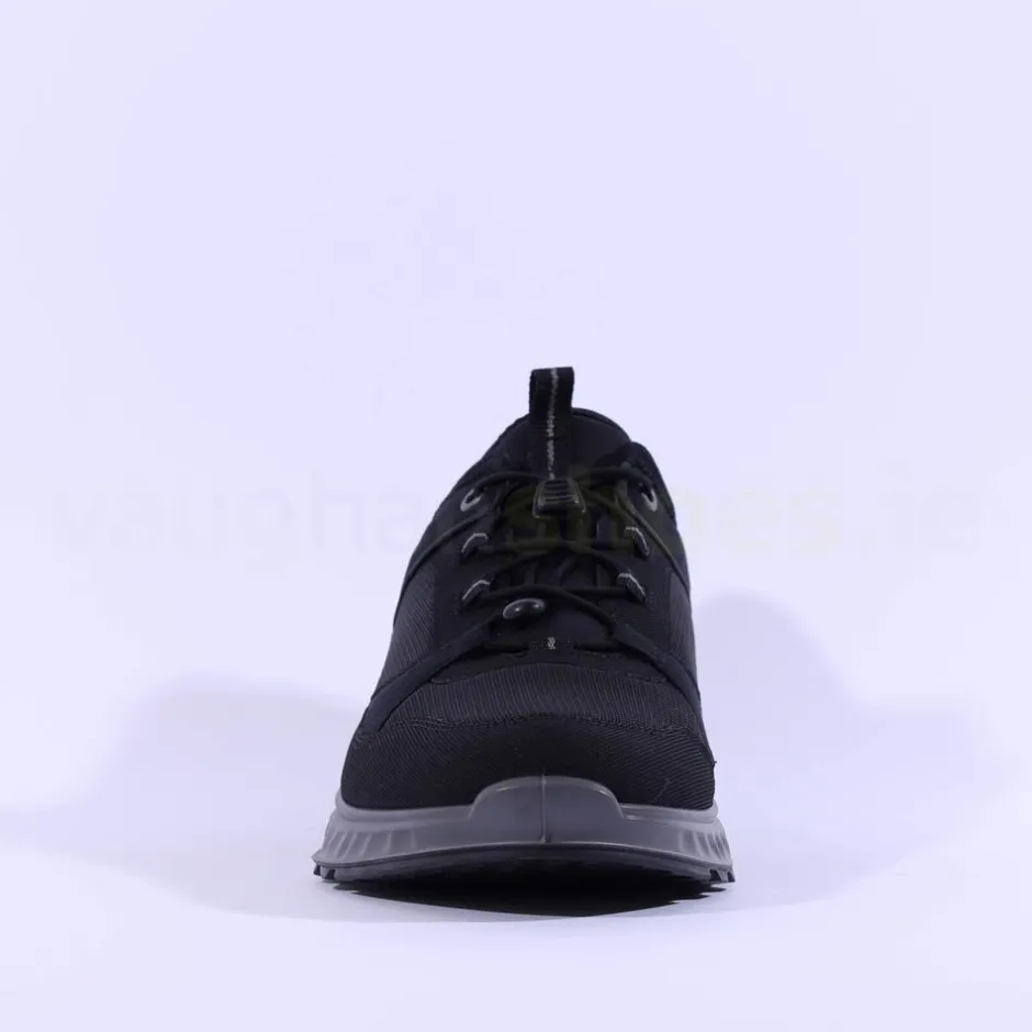 Ecco Men Pull String Goretex Exostride - Black Fabric