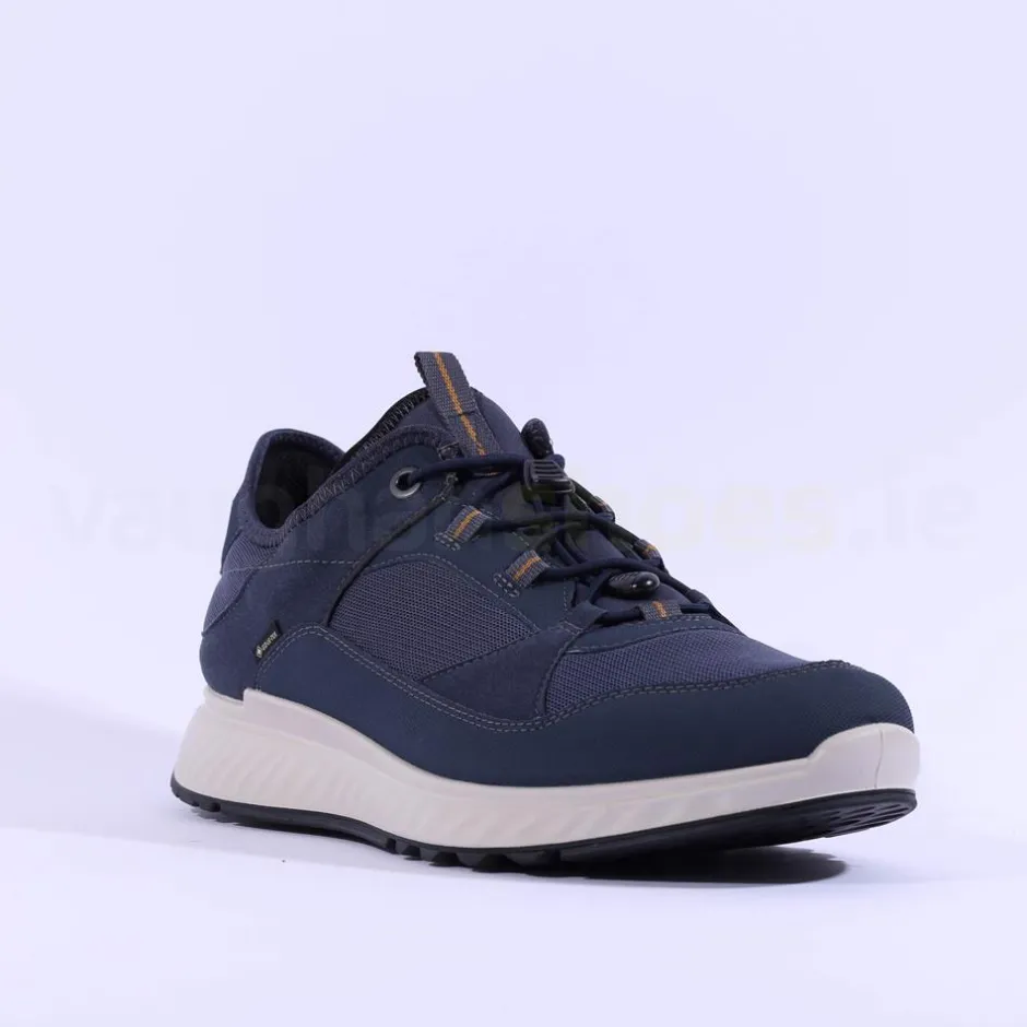 Ecco Men Pull String Goretex Exostride - Navy