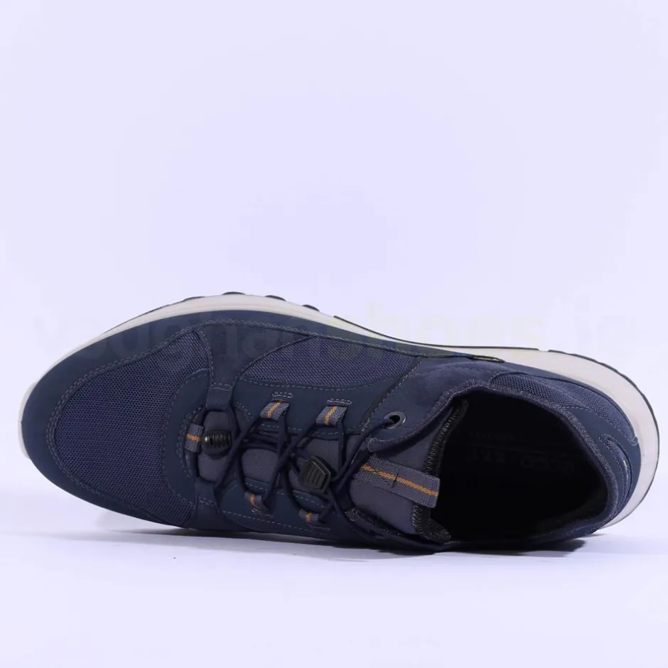 Ecco Men Pull String Goretex Exostride - Navy