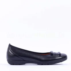Women Gabor Raven Square Buckle Low Pomp - Black Lea