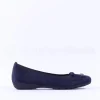 Women Gabor Raven Square Buckle Low Pomp - Navy Suede