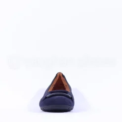 Women Gabor Raven Square Buckle Low Pomp - Navy Suede