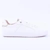 Women S.Oliver Regan Laced Casual Trainer - White Rose Gold