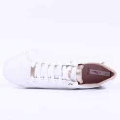 Women S.Oliver Regan Laced Casual Trainer - White Rose Gold