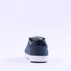 Women S.Oliver Regan Laced Side Panel Trainer - Navy