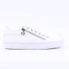 Women S.Oliver Regan Side Zip Casual Trainer - White