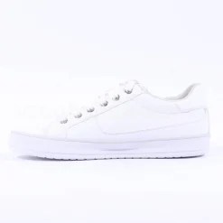 Women S.Oliver Regan Side Zip Casual Trainer - White