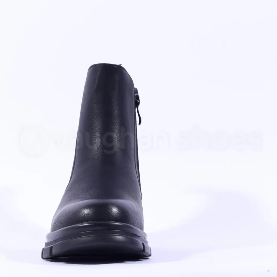 Women Heavenly Feet Remy Gusset Ankle Boot - Black