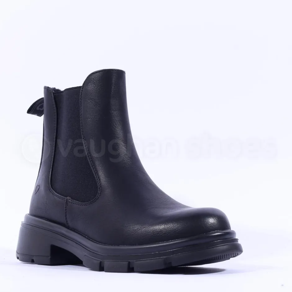 Women Heavenly Feet Remy Gusset Ankle Boot - Black