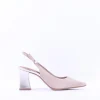 Women Tamaris Reyna Block Heel Slingback - Grey Combi