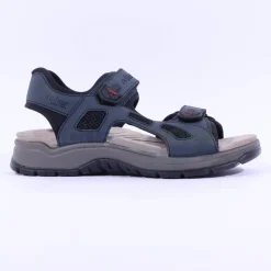 Rieker Men Rieker 2 Velcro Strap Sandal - Navy