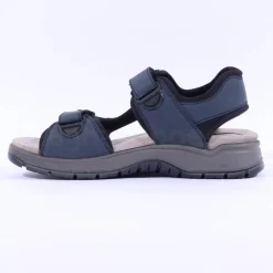 Rieker Men Rieker 2 Velcro Strap Sandal - Navy