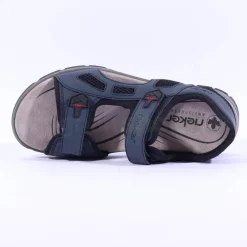 Rieker Men Rieker 2 Velcro Strap Sandal - Navy