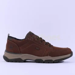Rieker Men Rieker Bendigo Laced Tex Shoe - Brown Nubuck