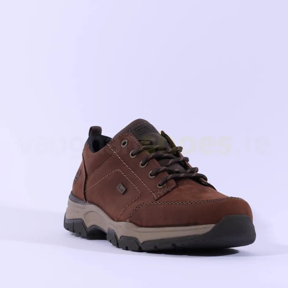 Rieker Men Rieker Bendigo Laced Tex Shoe - Brown Nubuck