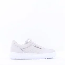 Women Peter Kaiser Rimini Quilted Lace Trainer - Light Grey Leather