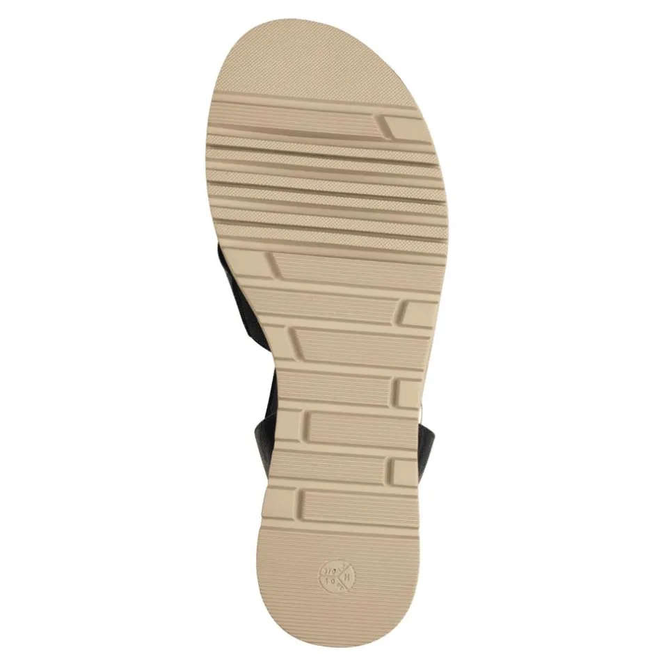 Women Jana Rito Cross Strap Weave Wedge Sandal - Navy