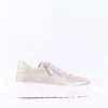Women Gabor Rivazza Platform Wedge Zip Trainer - Gold Leather