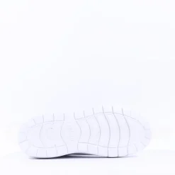 Women Gabor Rivazza Platform Wedge Zip Trainer - White Leather