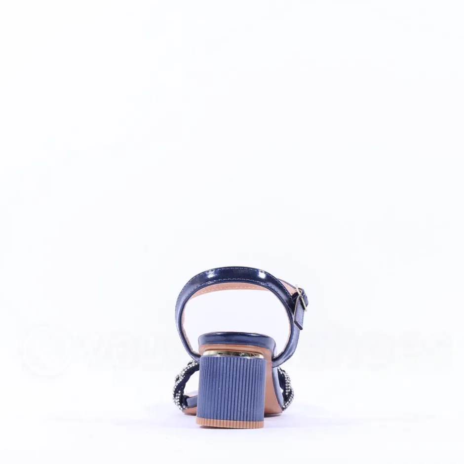 Women Sorento Roganstown Block Heel Sandal - Navy