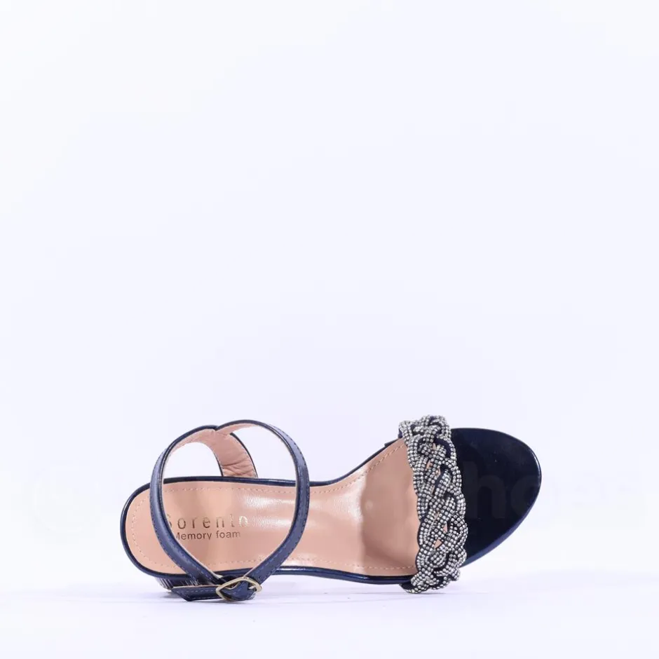 Women Sorento Roganstown Block Heel Sandal - Navy