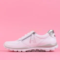 Women Gabor Rolling Soft Twin Zip Fantastic - White Leather