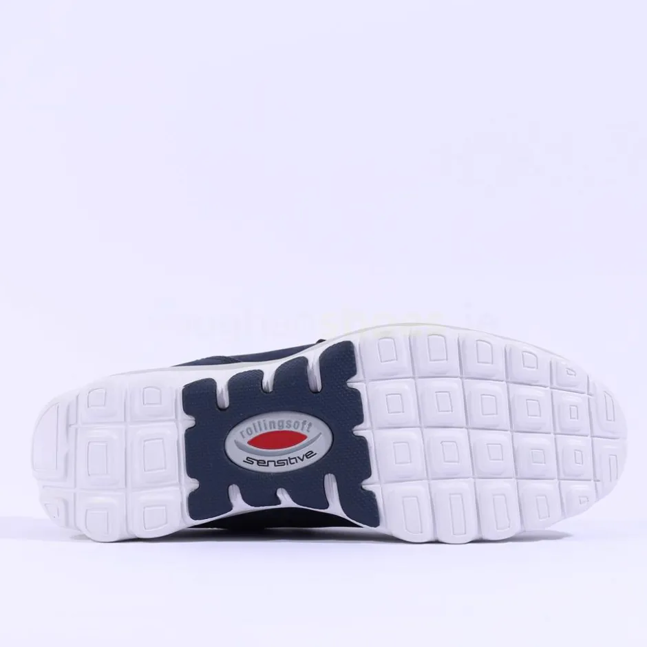 Women Gabor Rolling Soft Twin Zip Fantastic - Navy Nubuck