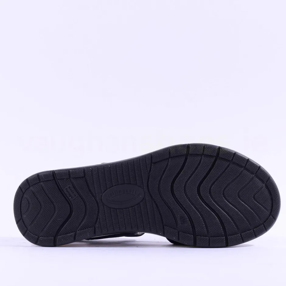 Women Gabor Rolling Soft Velcro Strap Sandal Tina - Navy Nubuck