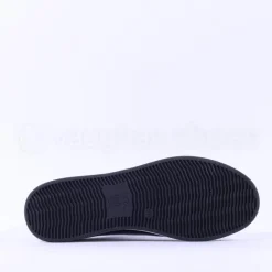 Women Ara Rom Side Zip Lace Trainer - Black Patent