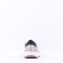 Women Ara Rom T Toe Laced Trainer - Gold Combination