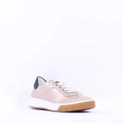 Women Ara Rom T Toe Laced Trainer - Gold Combination