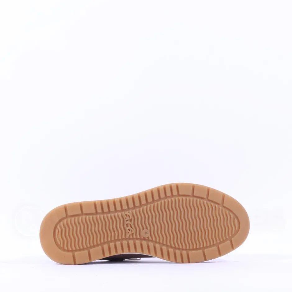 Women Ara Rom T Toe Laced Trainer - Gold Combination