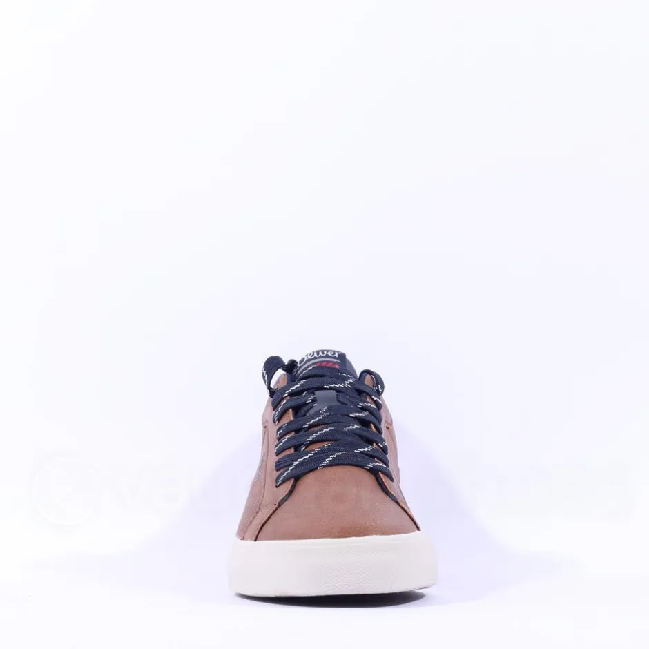 S.Oliver Men Ross Laced Casual Shoe - Cognac
