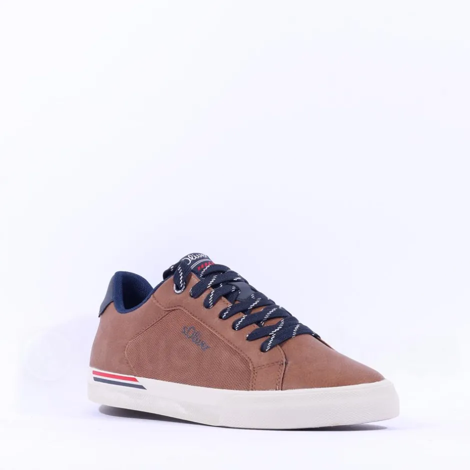 S.Oliver Men Ross Laced Casual Shoe - Cognac