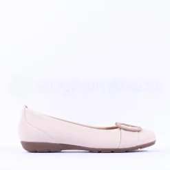 Women Gabor Rosta Slip On Low Pomp - Cream Combi