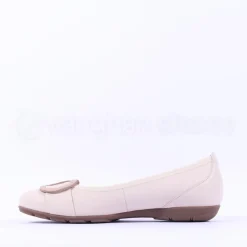 Women Gabor Rosta Slip On Low Pomp - Cream Combi