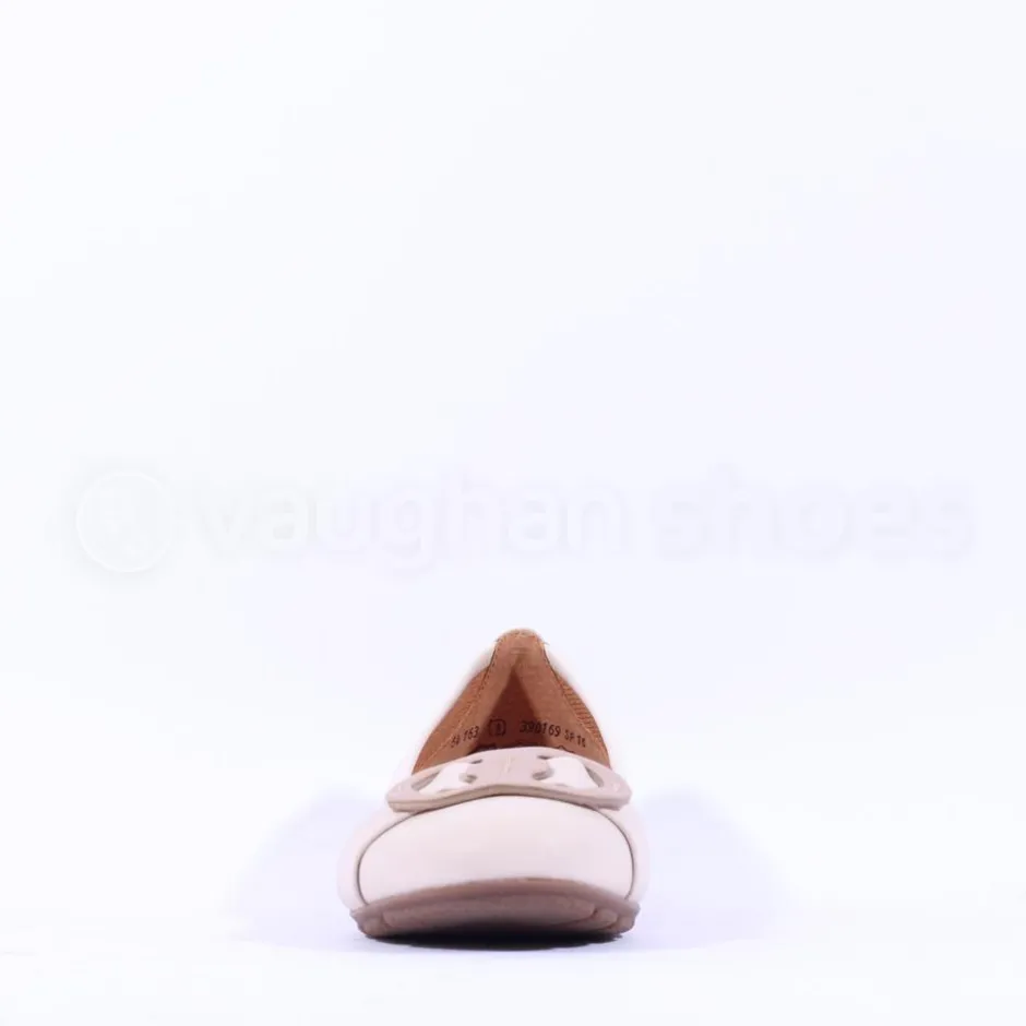 Women Gabor Rosta Slip On Low Pomp - Cream Combi
