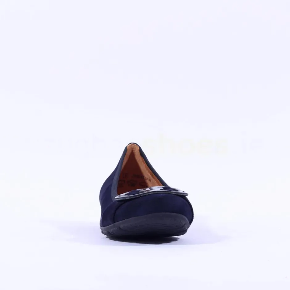 Women Gabor Rosta Slip On Low Pomp - Navy Suede