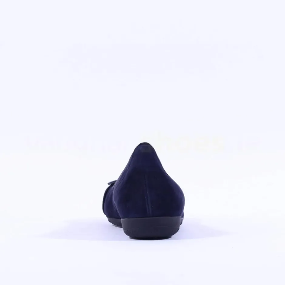 Women Gabor Rosta Slip On Low Pomp - Navy Suede