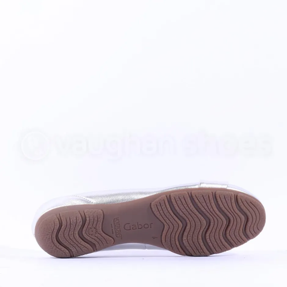 Women Gabor Rosta Slip On Low Pomp - Silver