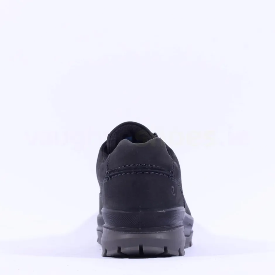 Ecco Men Rugged Track Plain Toe - Black Leather