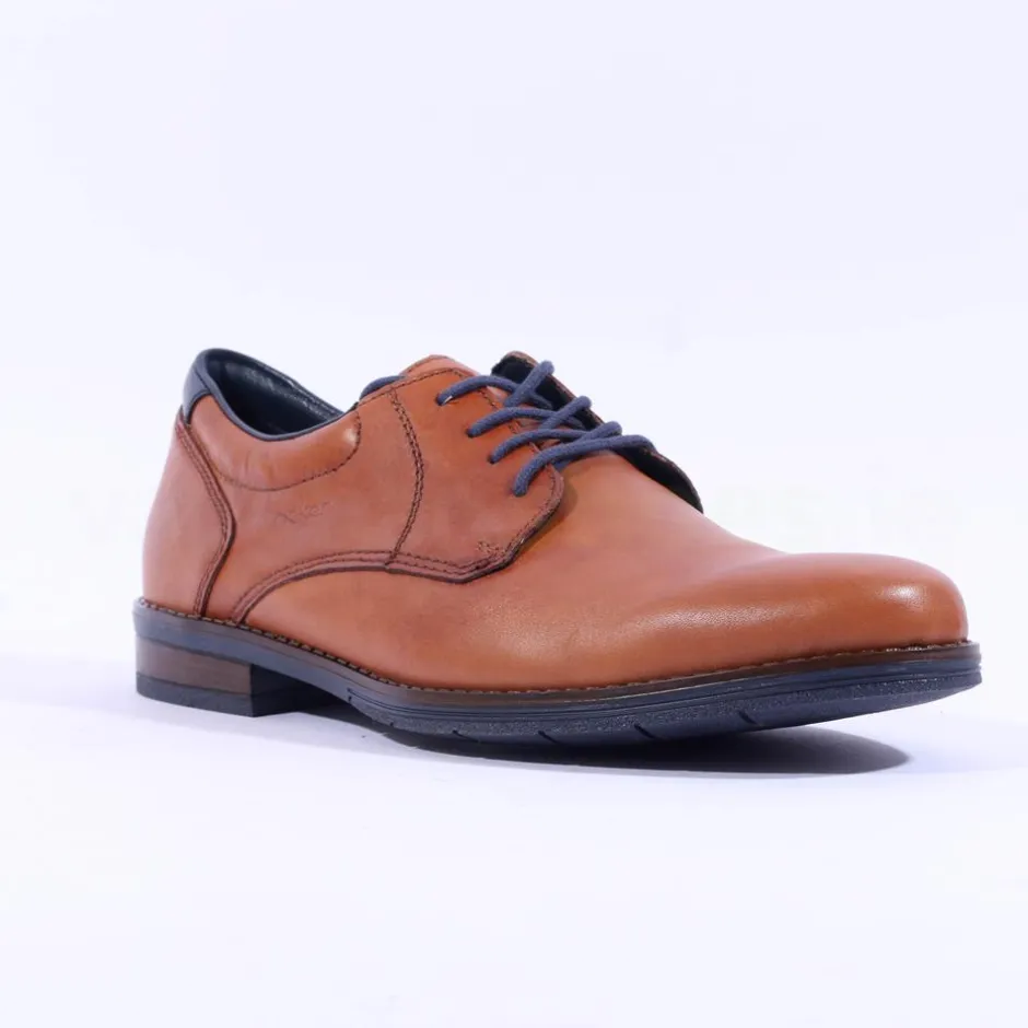 Rieker Men S Laced Shoe - Tan Leather