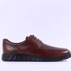 Ecco Men S. Lite Hybrid Laced Shoe - Cognac Leather