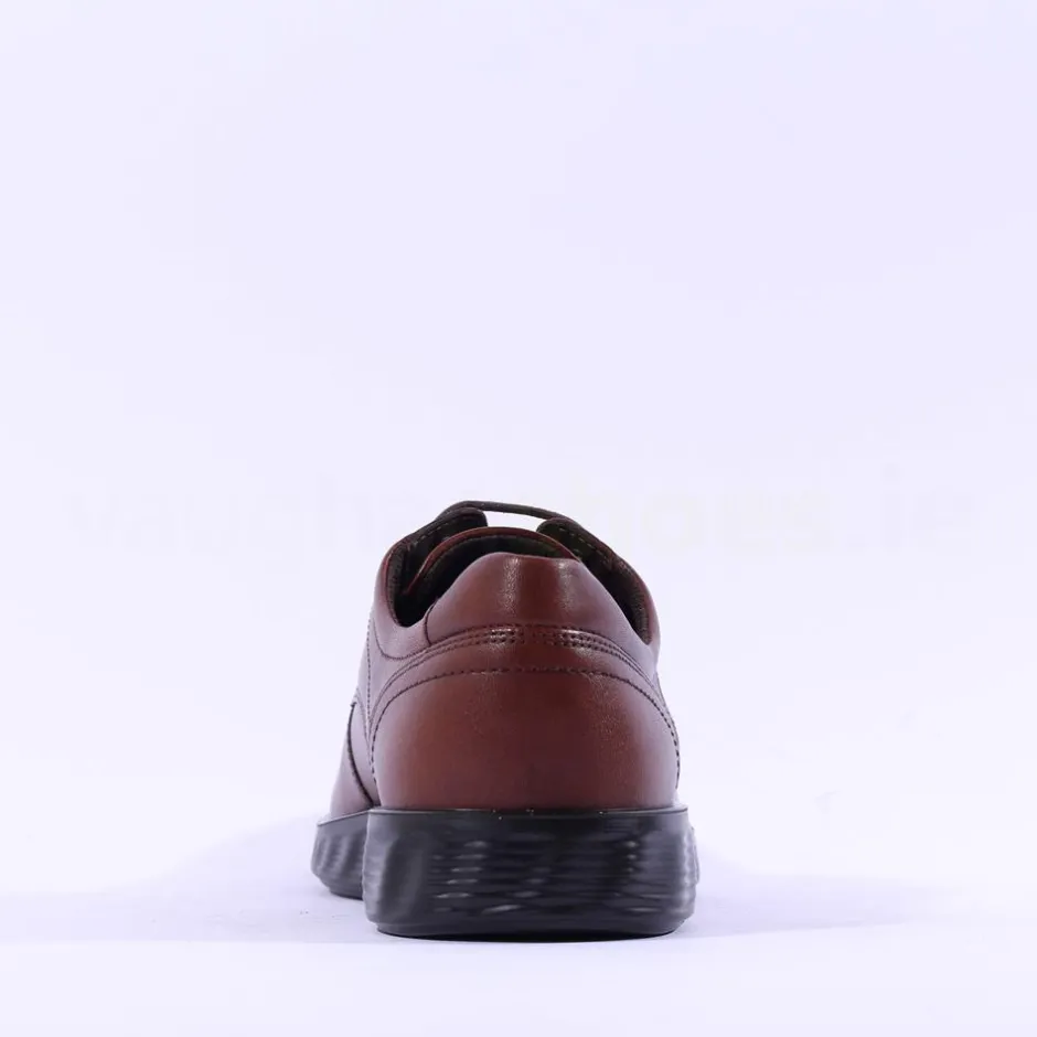 Ecco Men S. Lite Hybrid Laced Shoe - Cognac Leather