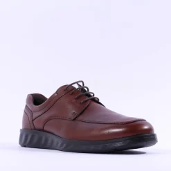 Ecco Men S. Lite Hybrid Laced Shoe - Cognac Leather