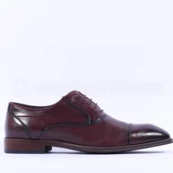6th Sense Sammy Laced Toecap Dress Shoe - Burgundy