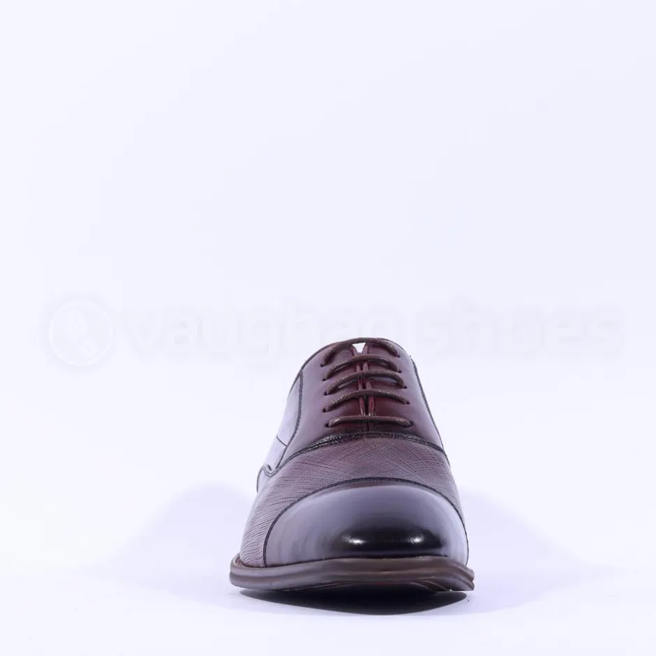6th Sense Sammy Laced Toecap Dress Shoe - Burgundy