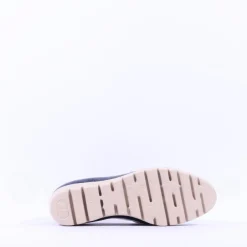 Women Wonders San Marino Link Wedge Shoe - Navy White Patent