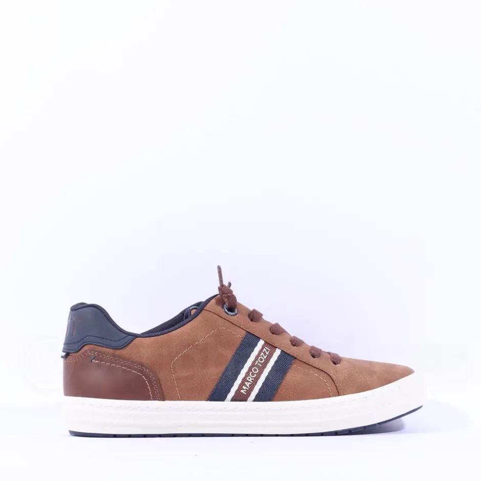 Marco Tozzi Men Sanakoi Side Panel Shoe - Cognac
